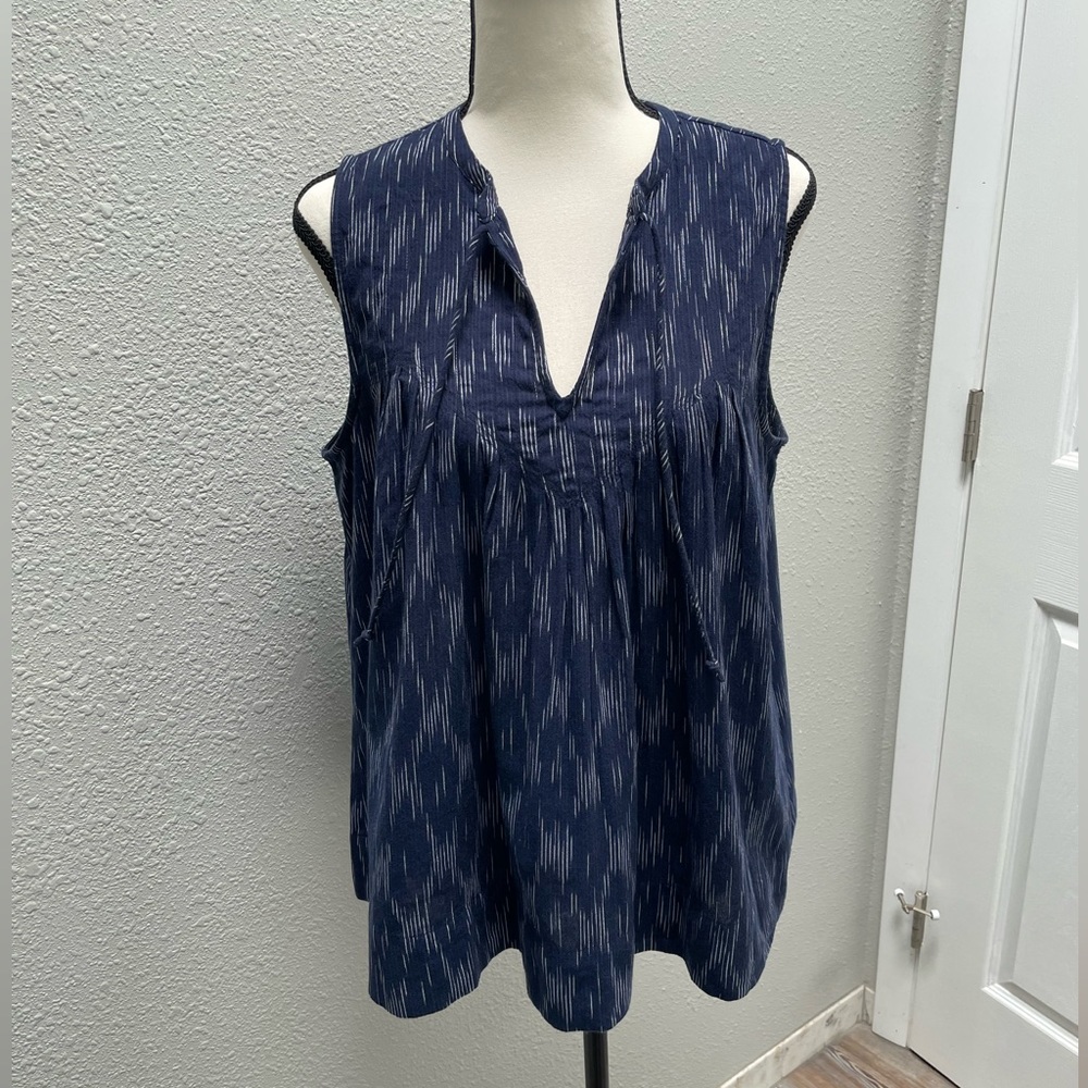 ❤️‍🔥3/$27❤️‍🔥Lucky Brand Women’s Sleeveless Top - Size S - Navy/White - NWOT